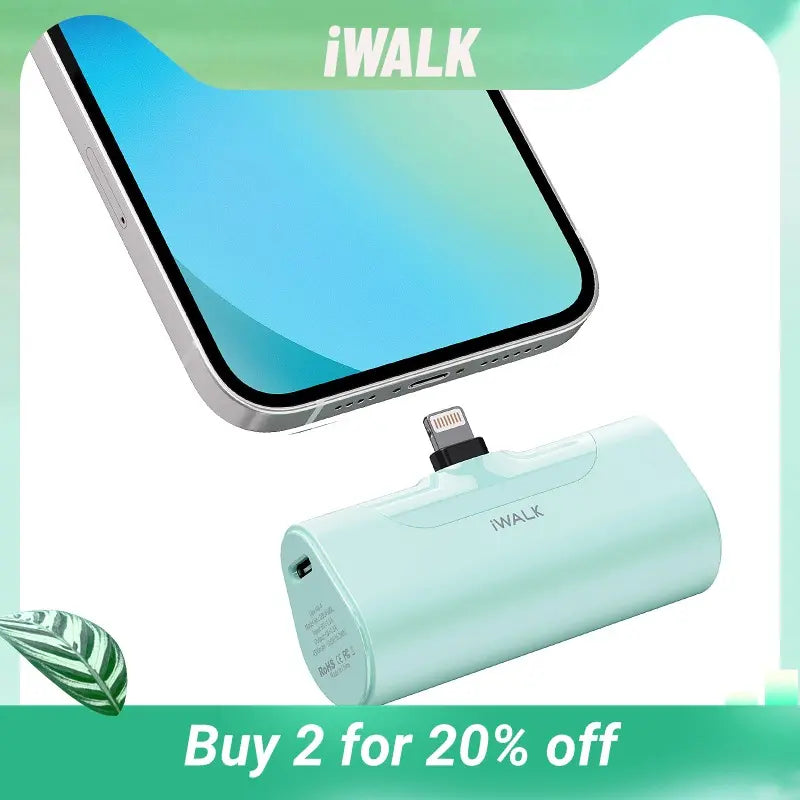 iWALK® - Banco de energía ultracompacto de 4500 mAh