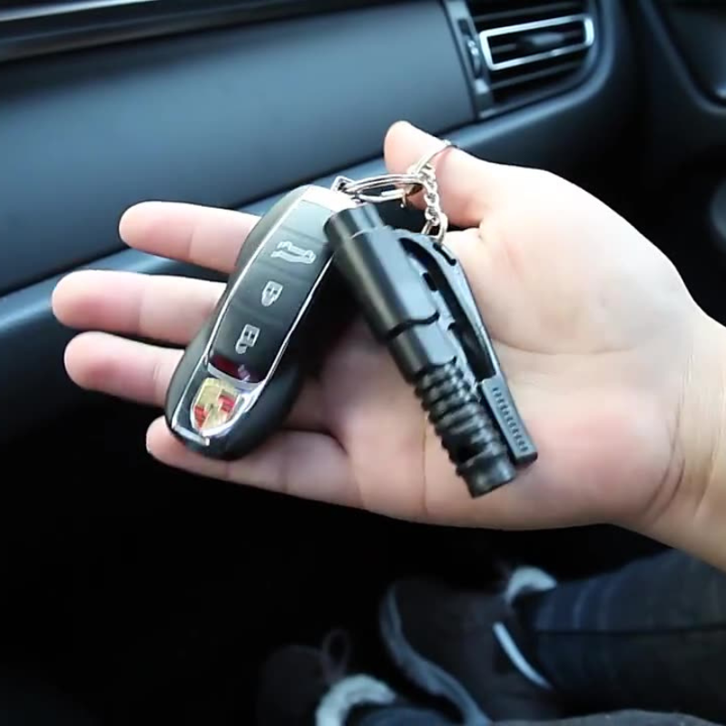 BreakFree® - Rompeventanas de emergencia y cortador de cinturones de seguridad 2 en 1