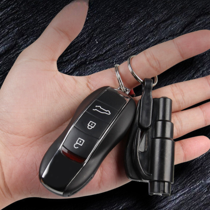 BreakFree® - Rompeventanas de emergencia y cortador de cinturones de seguridad 2 en 1