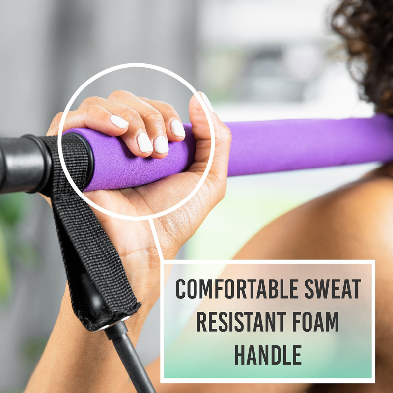 FlexCore® – Barra de pilates multifuncional con bandas de resistencia