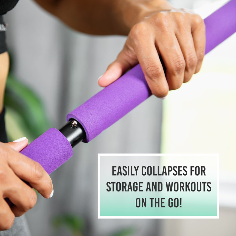 FlexCore® – Barra de pilates multifuncional con bandas de resistencia