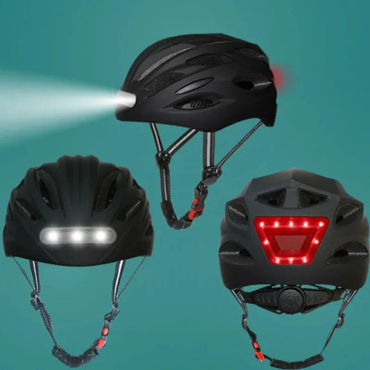 GlowHelm™ - Casco de ciclismo iluminado